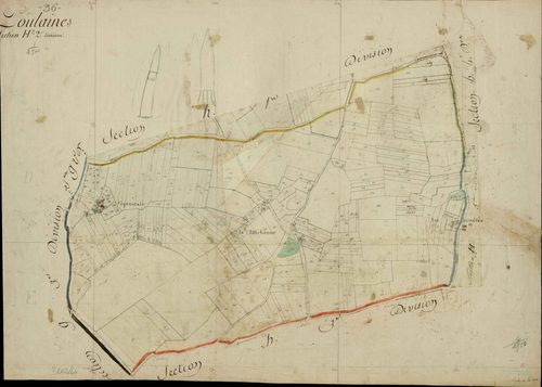 Poulaines - Section H2, [dite des Bruères].