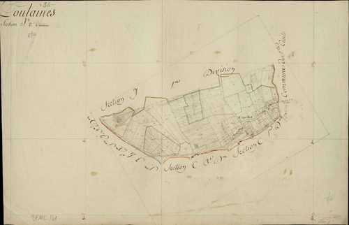 Poulaines - Section J2, [dite de Cungy].