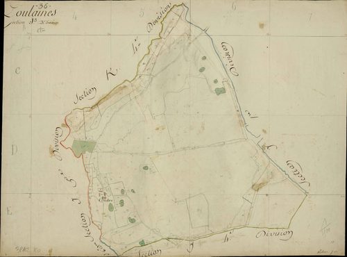 Poulaines - Section J3, [dite de Cungy].