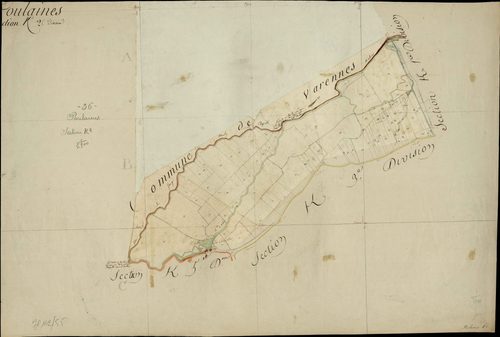 Poulaines - Section K2, [dite de la Chapelle].
