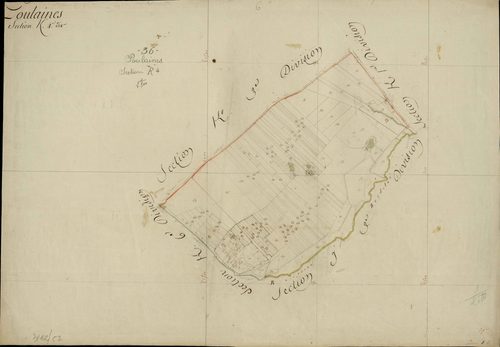Poulaines - Section K4, [dite de la Chapelle].