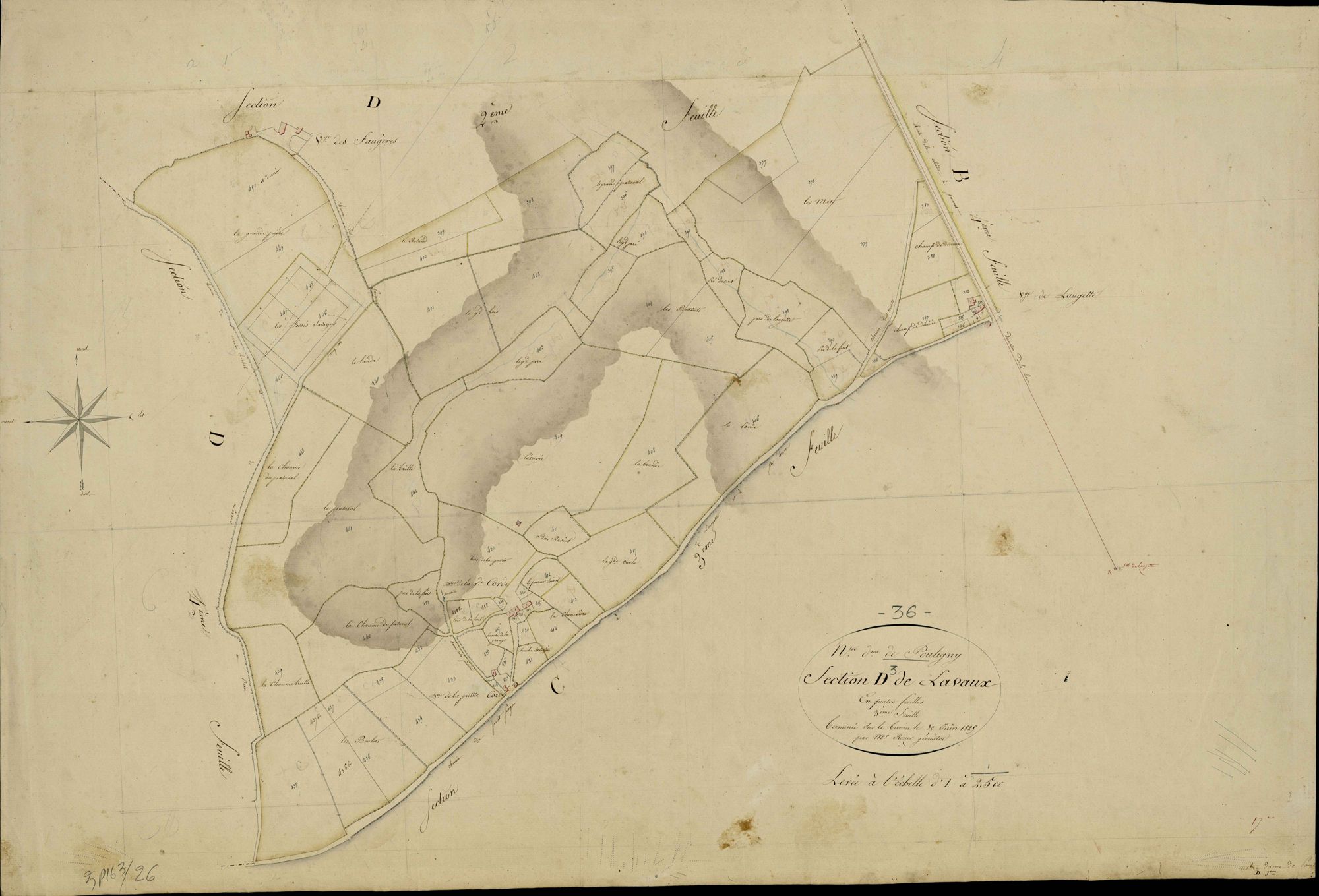 Pouligny-Notre-Dame - Section D3, dite de Lavaux.