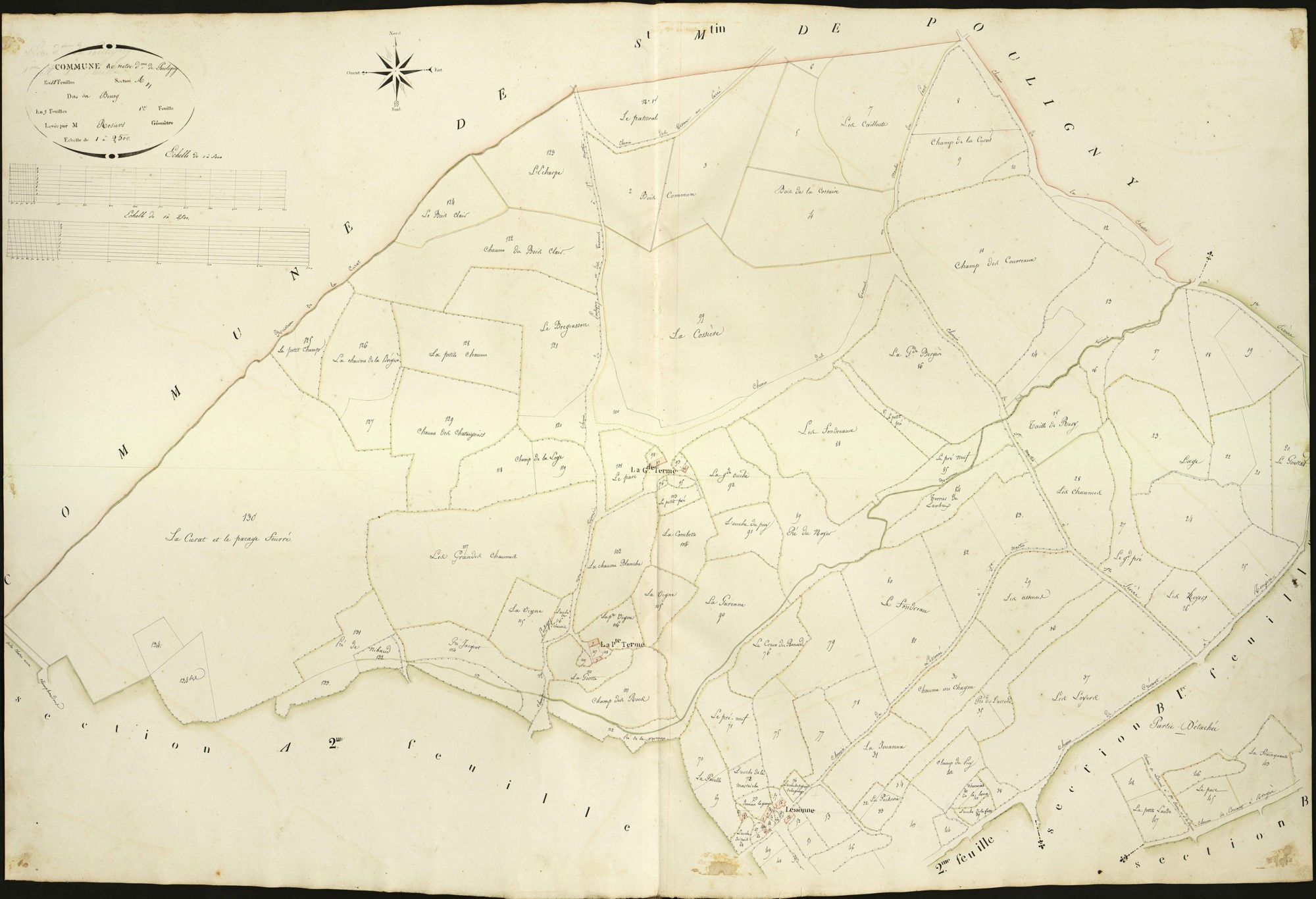 Pouligny-Notre-Dame - Section A1, dite du Bourg.