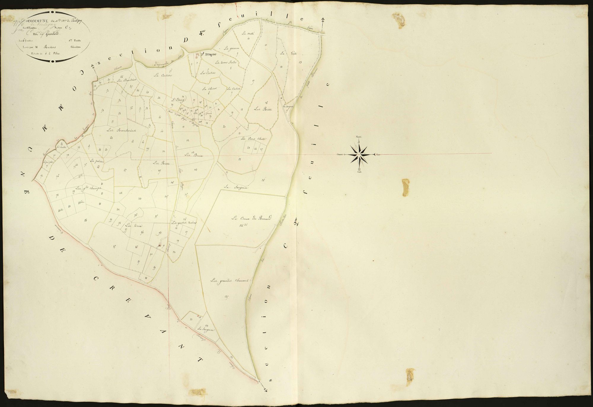 Pouligny-Notre-Dame - Section C1, dite des Groslards.