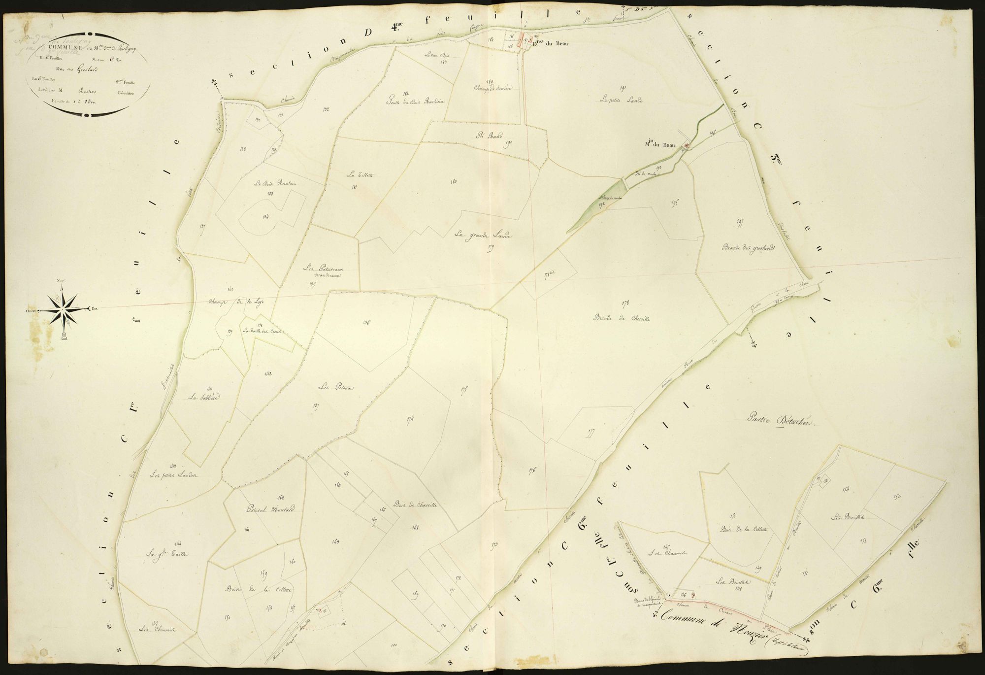 Pouligny-Notre-Dame - Section C2, dite des Groslards.