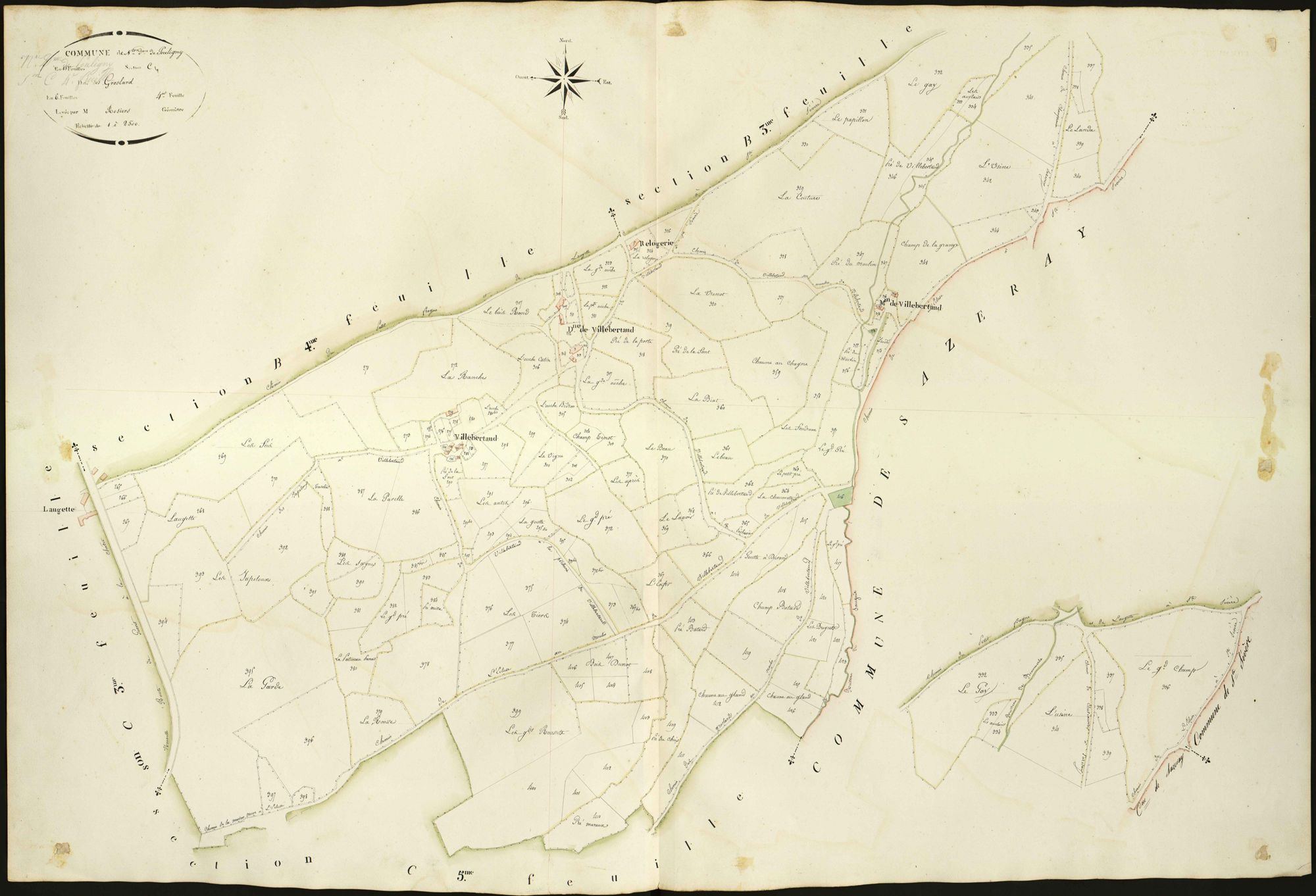 Pouligny-Notre-Dame - Section C4, dite des Groslards.