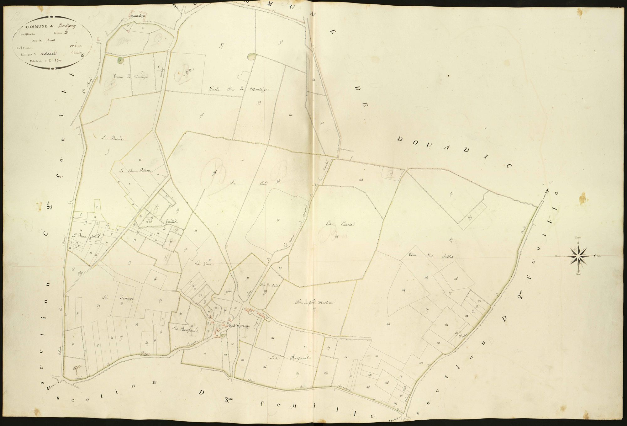 Pouligny-Saint-Pierre - Section D1, dite du Breuil.