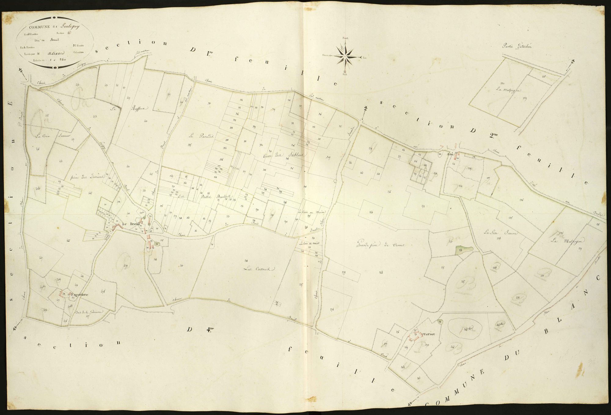 Pouligny-Saint-Pierre - Section D3, dite du Breuil.