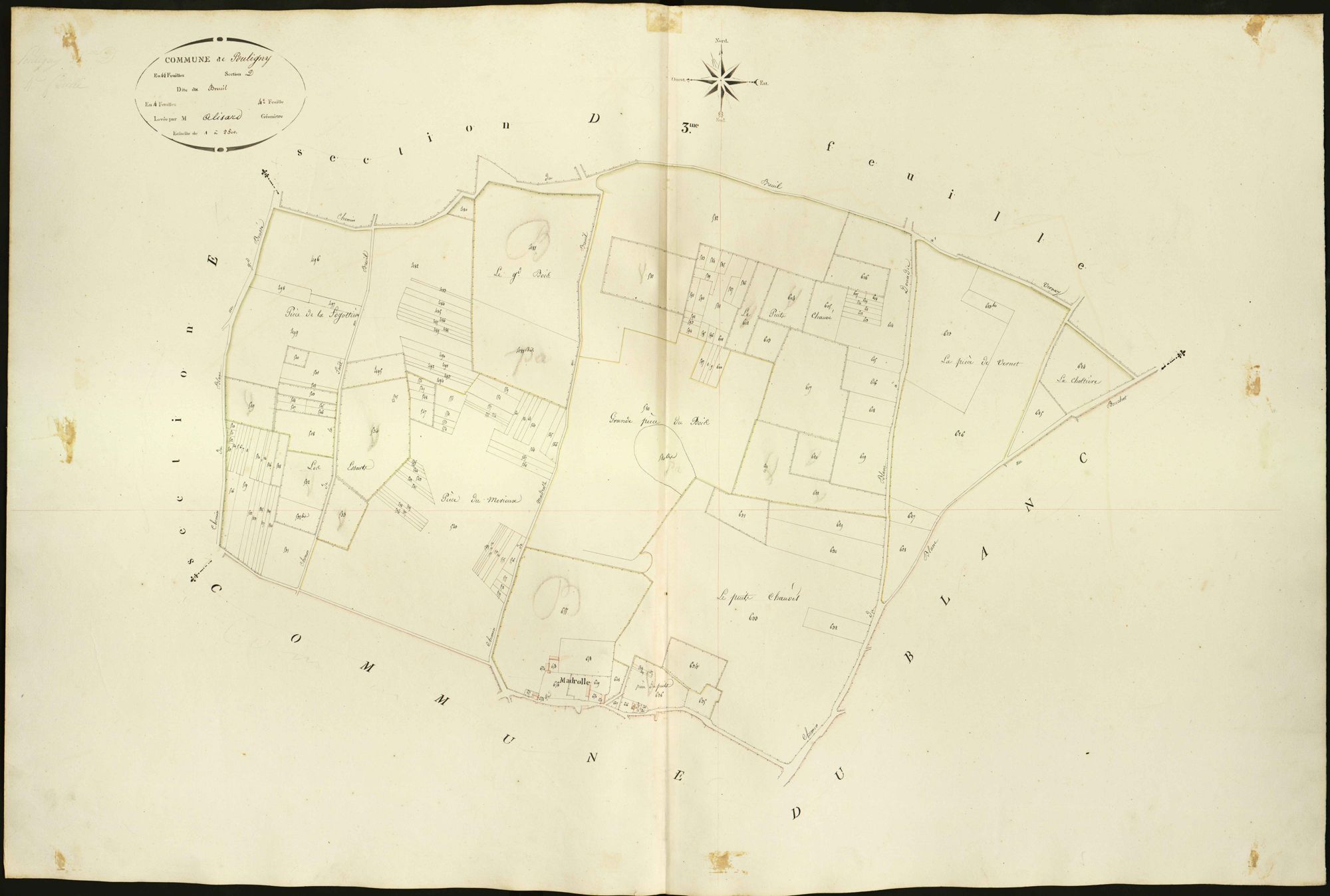 Pouligny-Saint-Pierre - Section D4, dite du Breuil.