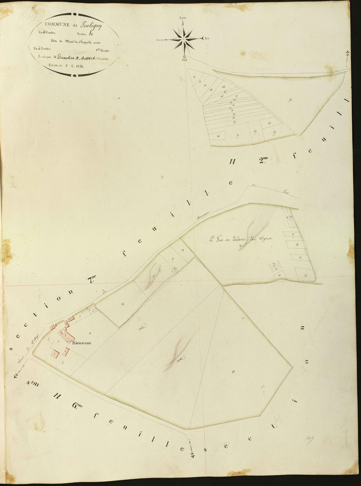 Pouligny-Saint-Pierre - Section H1, dite de Mont la Chapelle (ouest).