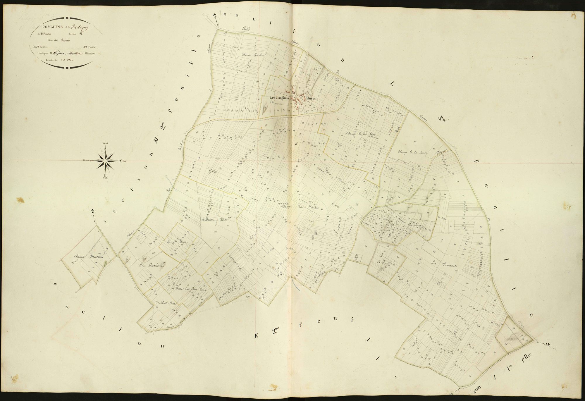Pouligny-Saint-Pierre - Section K1, dite des Roches.