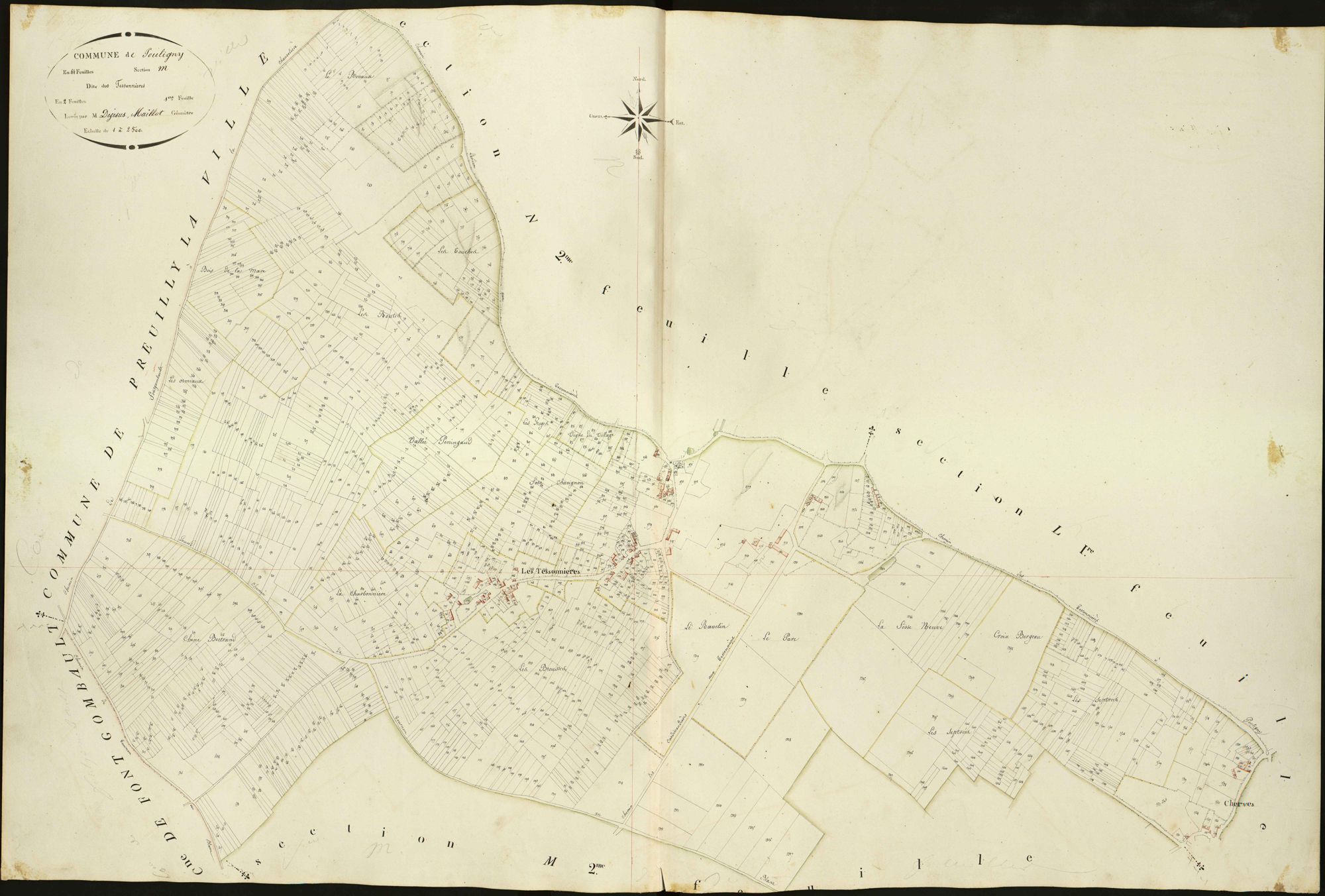 Pouligny-Saint-Pierre - Section M1, dite des Tessonnières.
