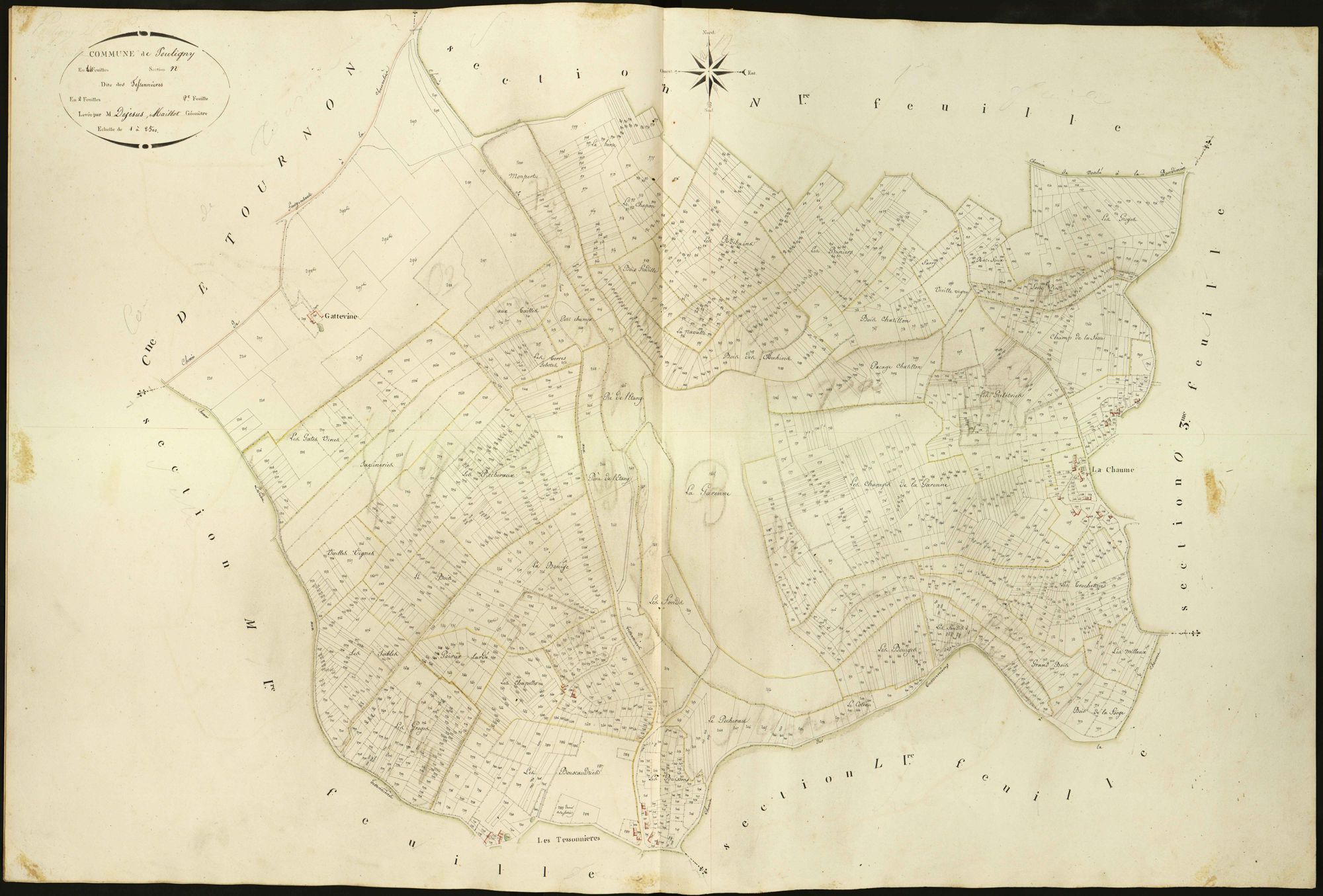Pouligny-Saint-Pierre - Section N2, dite des Tessonnières.