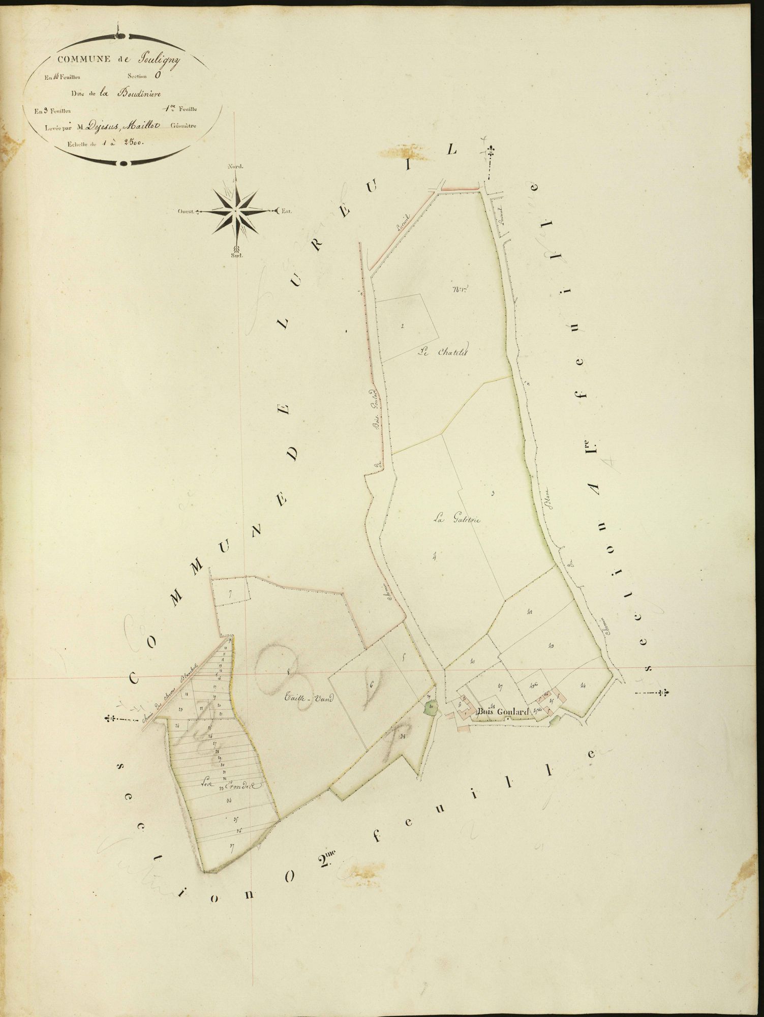 Pouligny-Saint-Pierre - Section O1, dite de la Boudinière.