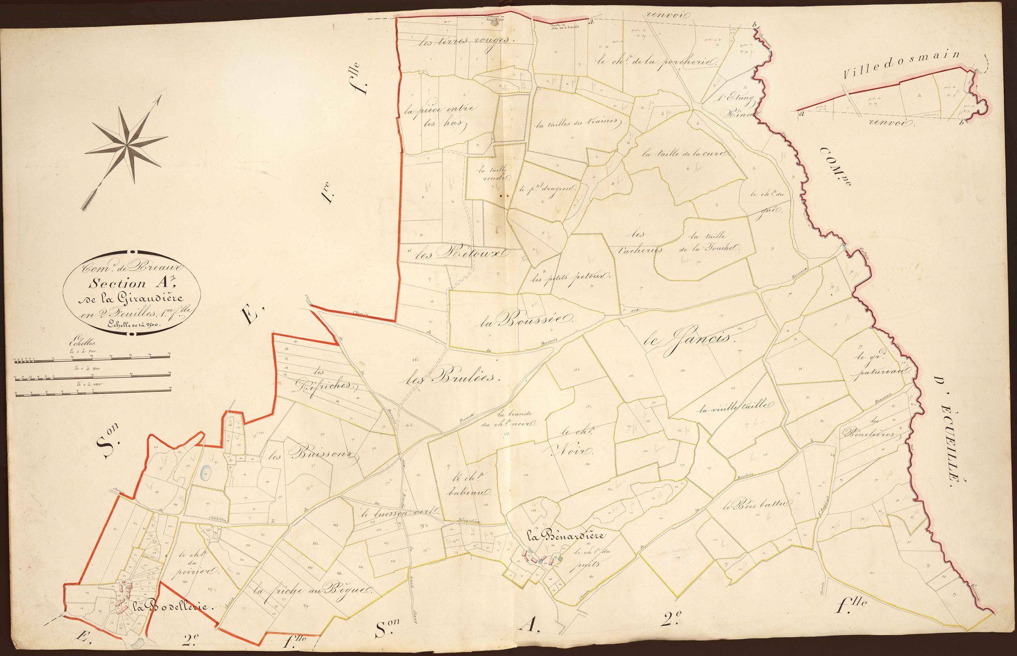 Préaux - Section A1, dite de la Giraudière.