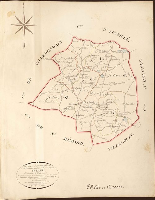 Préaux - Tableau d'assemblage.