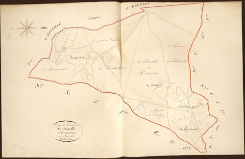 Préaux - Section B, dite d'Augniais.