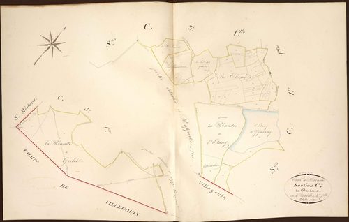 Préaux - Section C4, dite de Dardoux.
