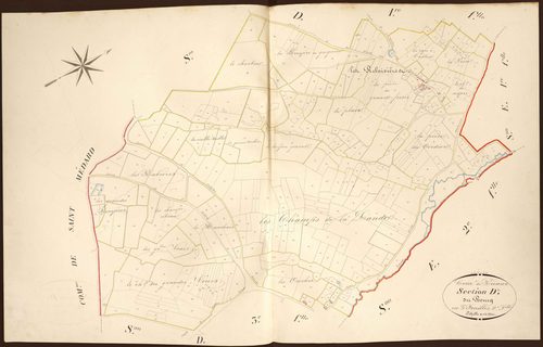 Préaux - Section D2, dite du Bourg.