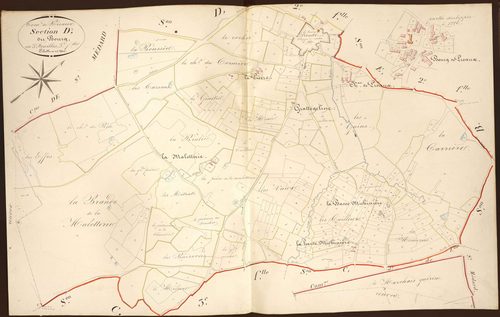 Préaux - Section D3, dite du Bourg.