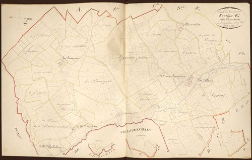 Préaux - Section E1, dite des Bourdins.