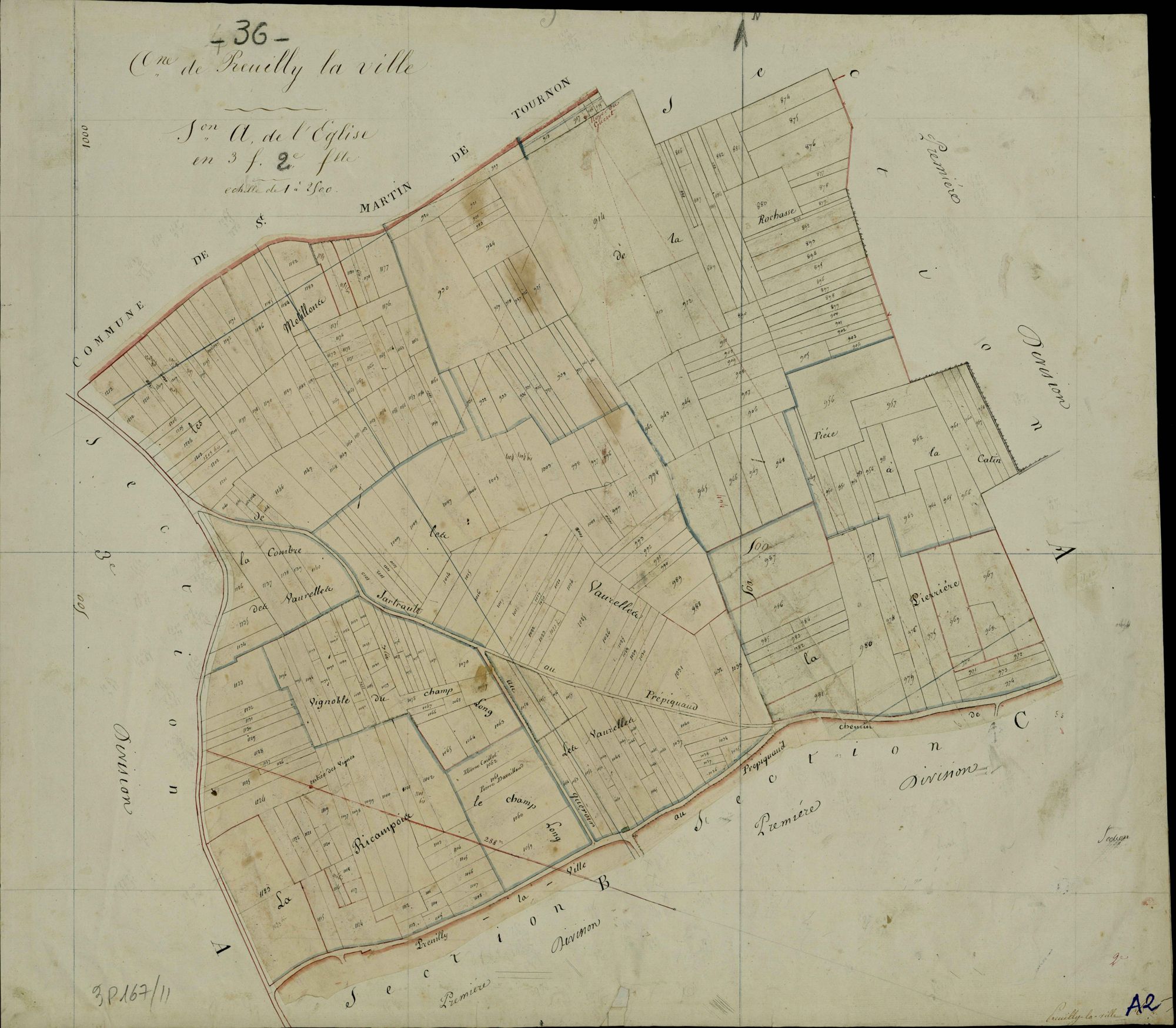 Preuilly-la-Ville - Section A2, dite de l'Eglise.