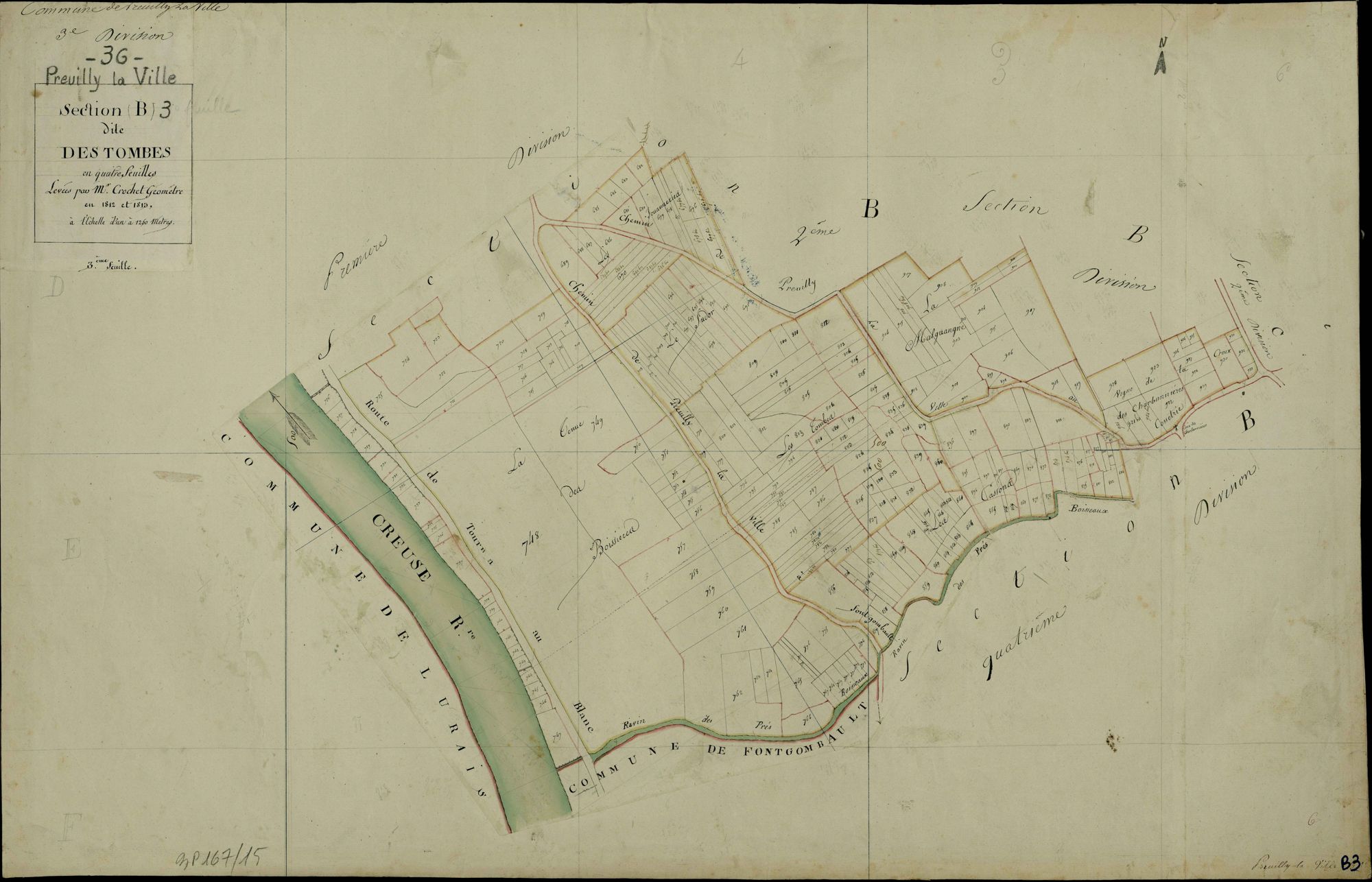 Preuilly-la-Ville - Section B3, dite des Tombes.