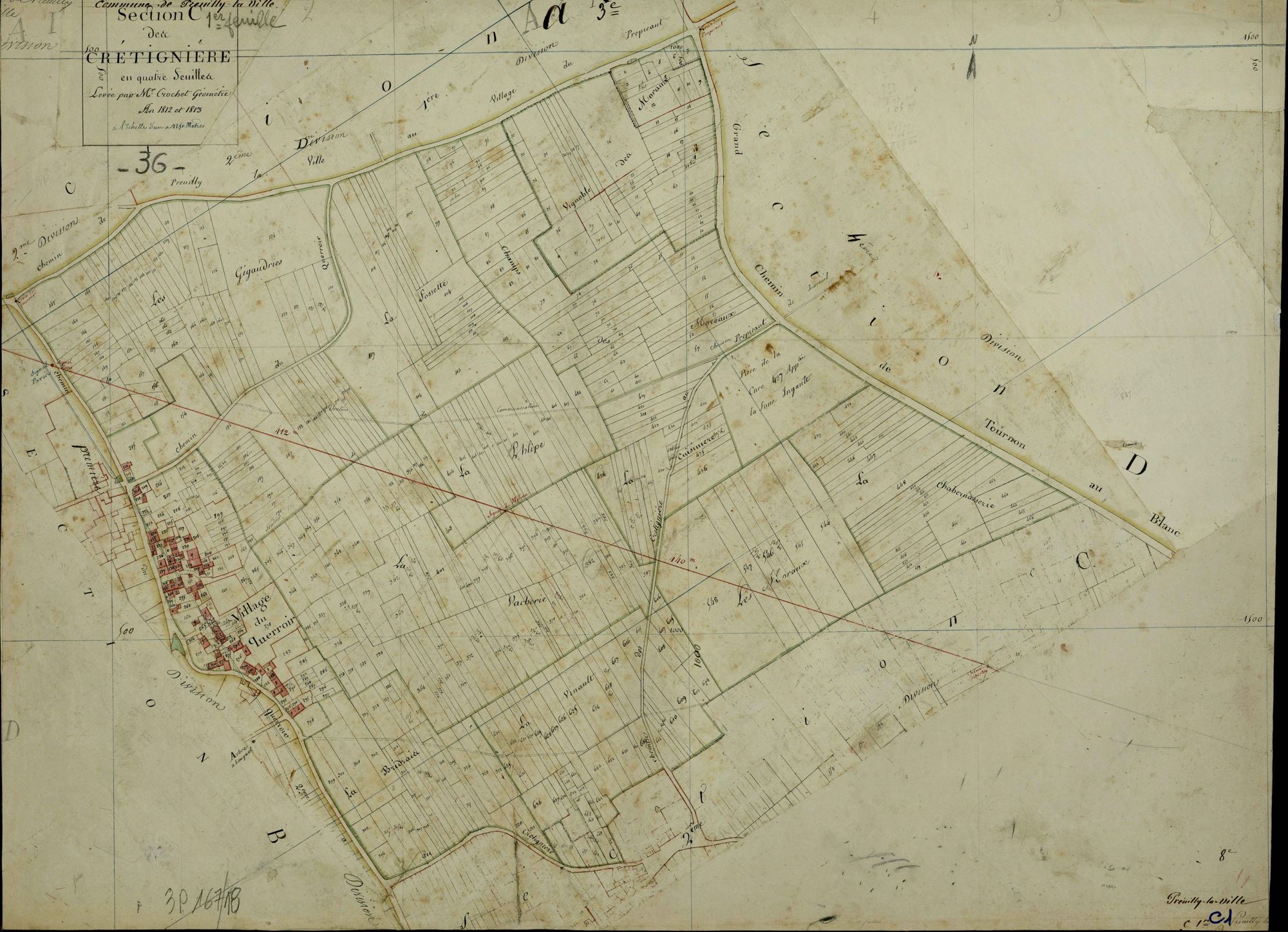 Preuilly-la-Ville - Section C1, dite des Crétignières.