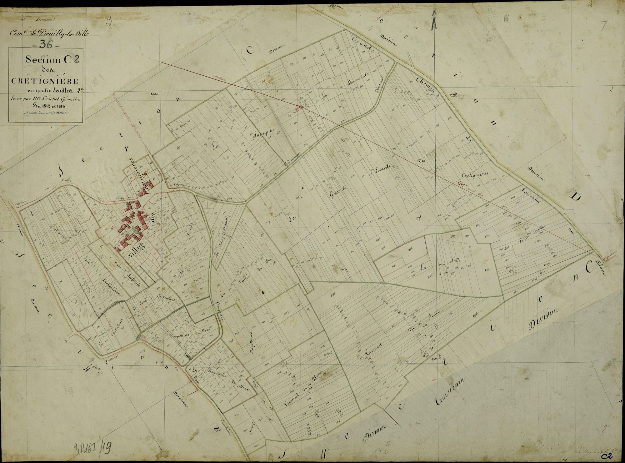 Preuilly-la-Ville - Section C2, dite des Crétignières.