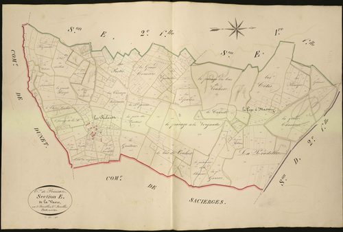 Prissac - Section E3, dite de la Vavre.
