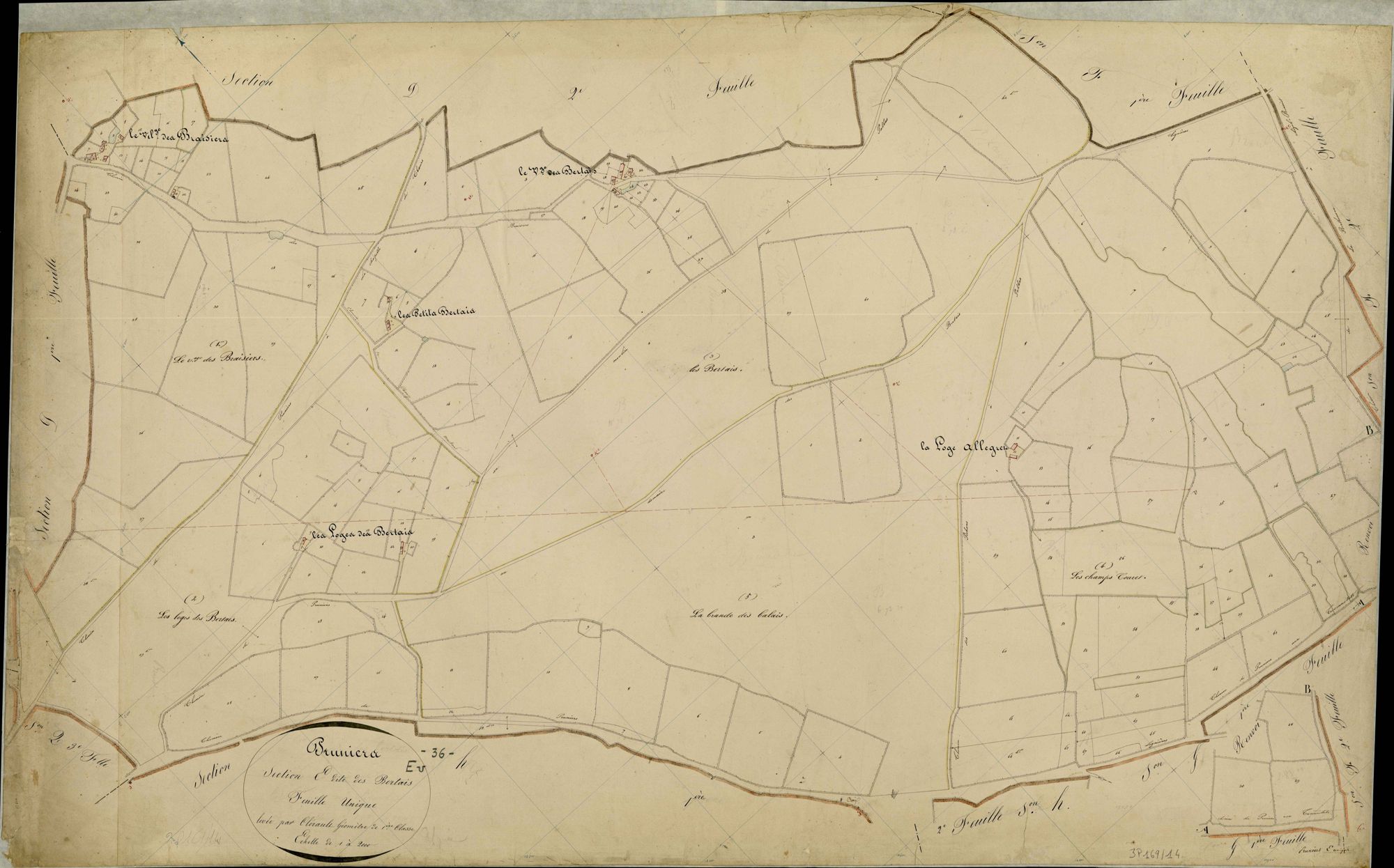 Pruniers - Section E, dite des Bertais.