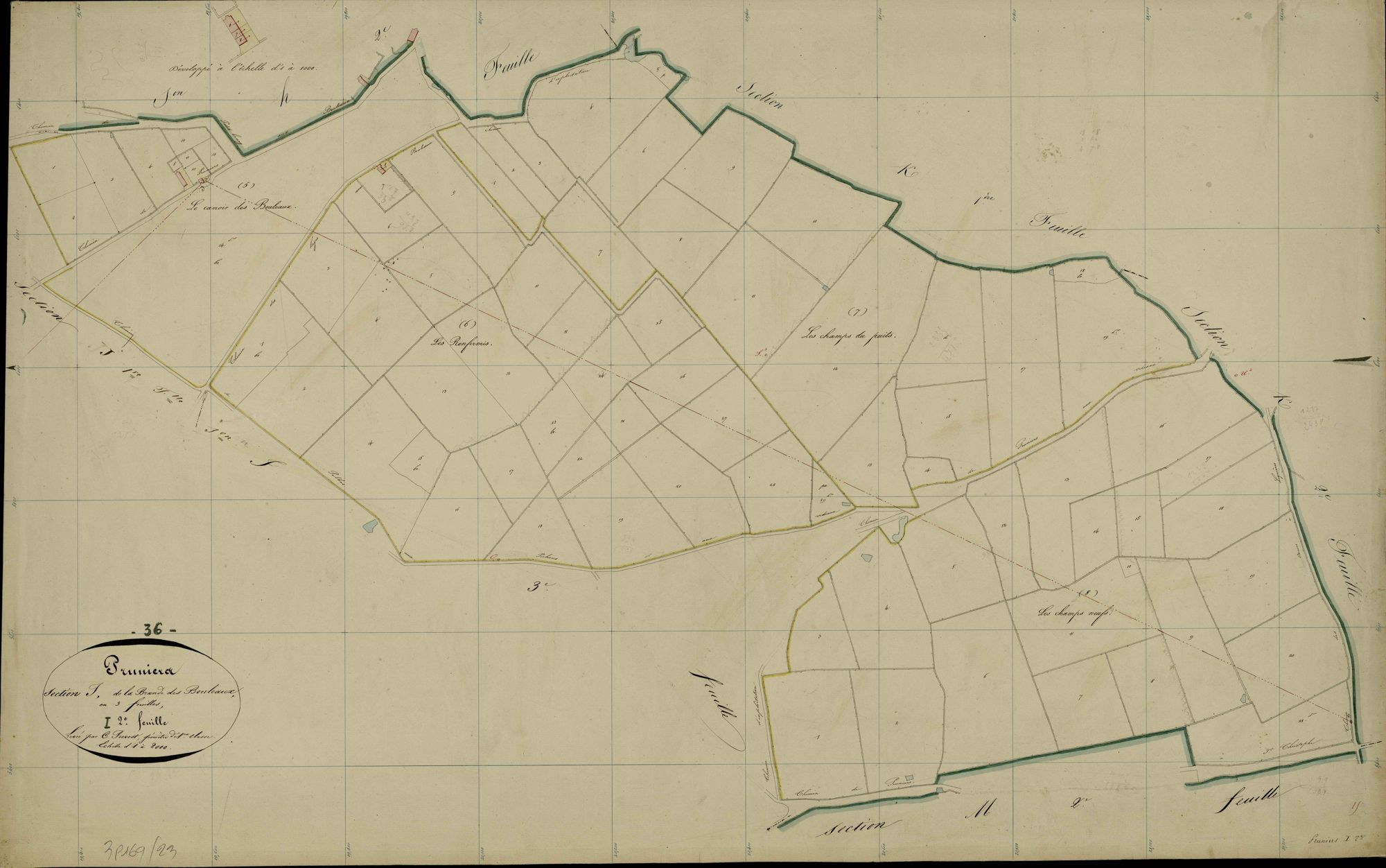 Pruniers - Section I2, dite de la Brande des bouleaux.