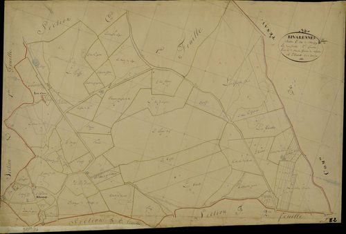 Rivarennes - Section E2, dite de Blanzay.