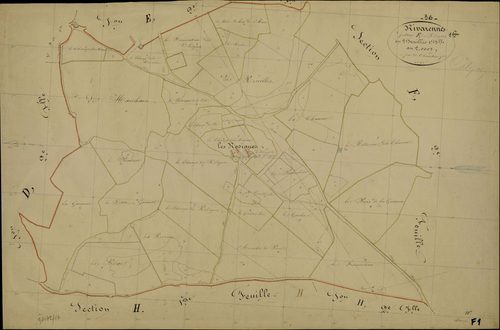 Rivarennes - Section F1, dite des Rodigues.