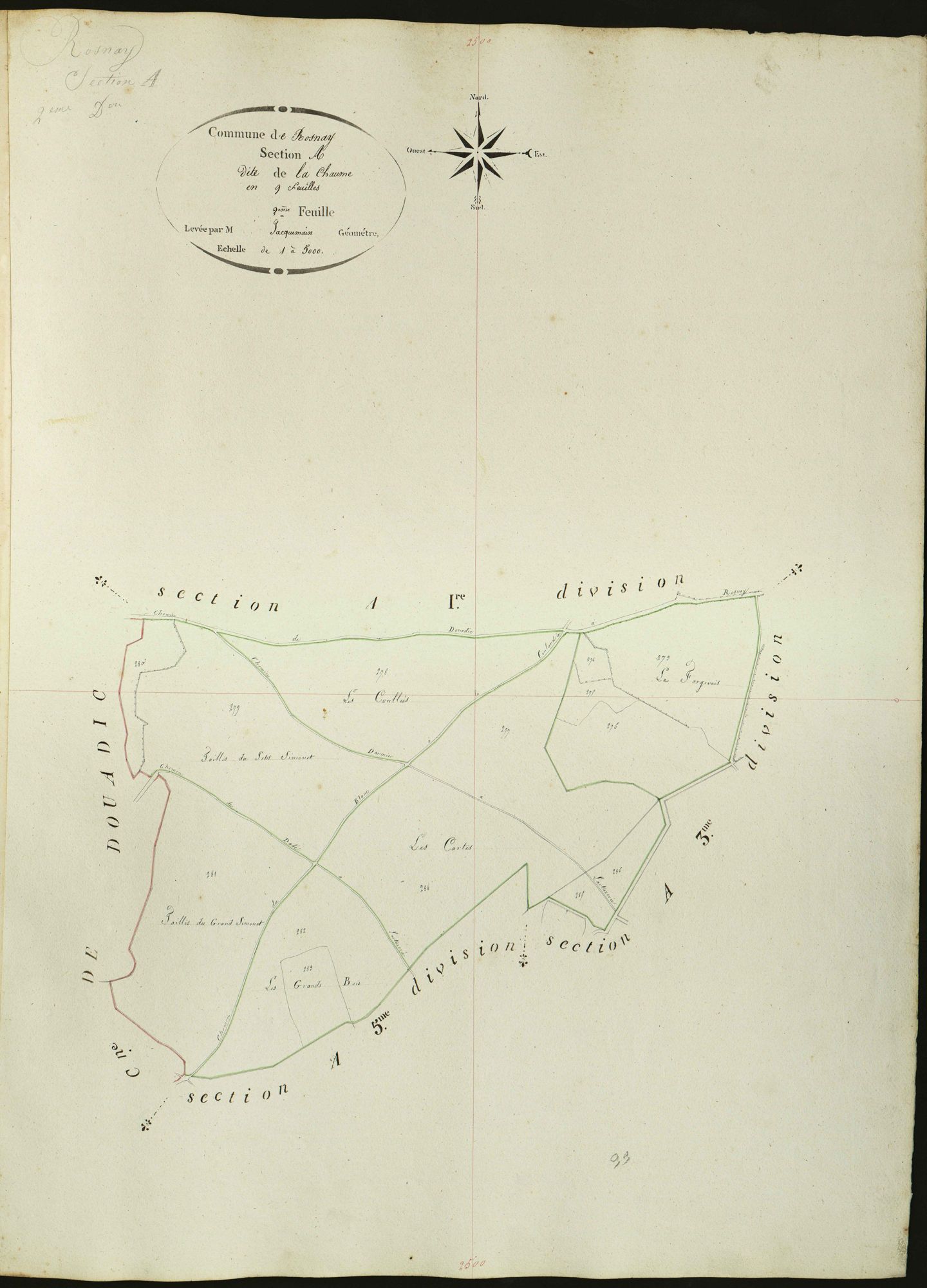 Rosnay - Section A2, dite de la Chaume.