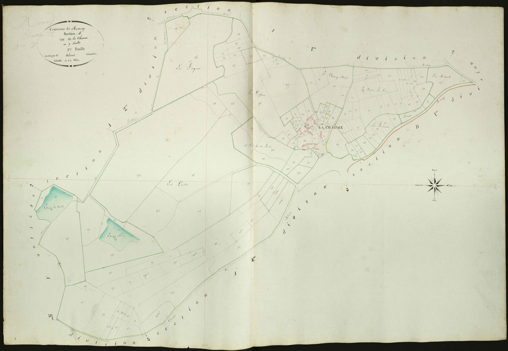 Rosnay - Section A3, dite de la Chaume.
