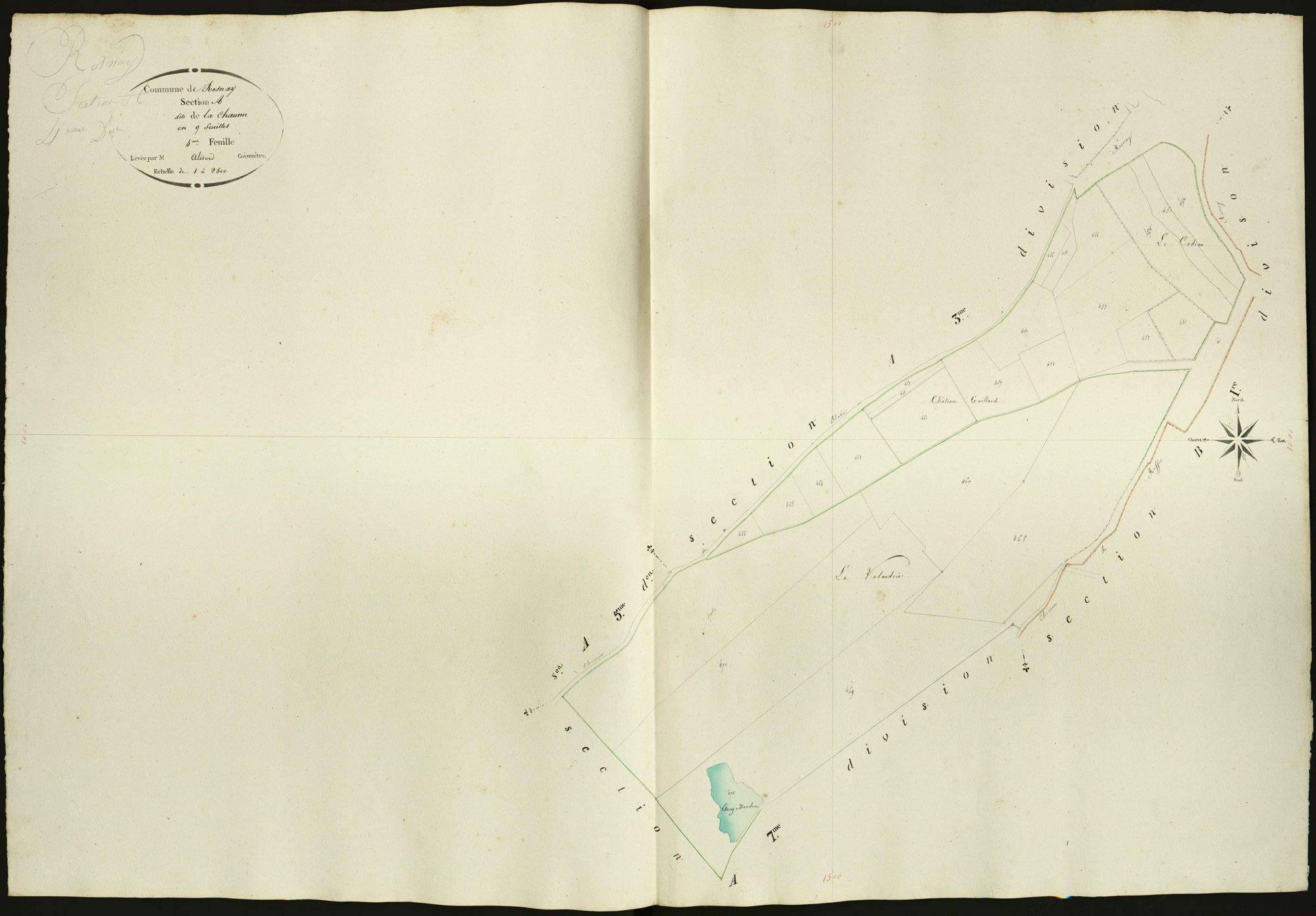 Rosnay - Section A4, dite de la Chaume.