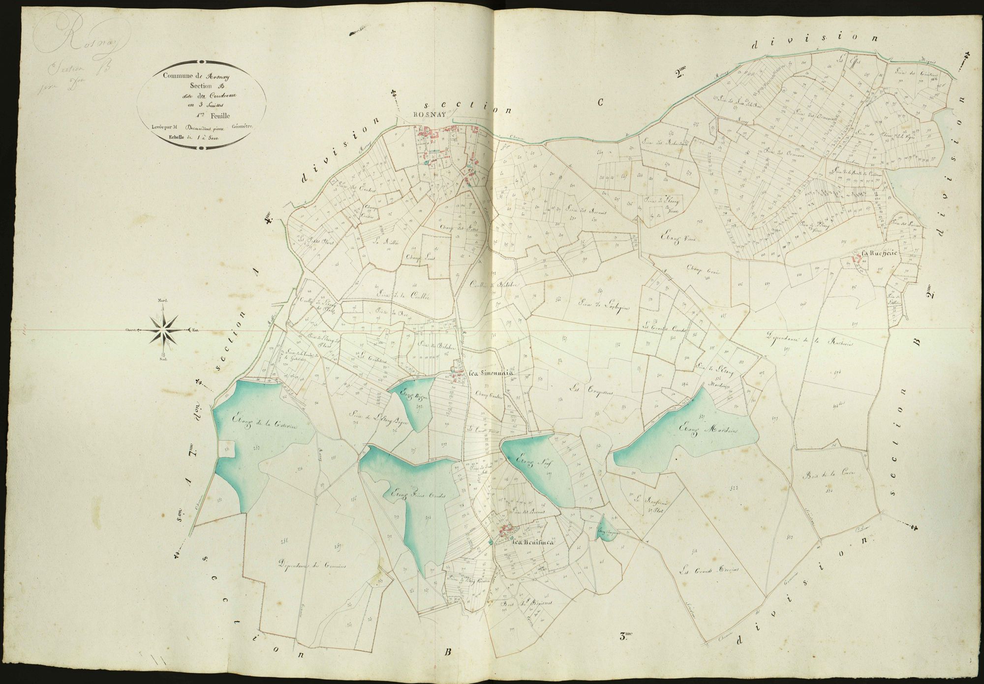 Rosnay - Section B1, dite du Coudreau.