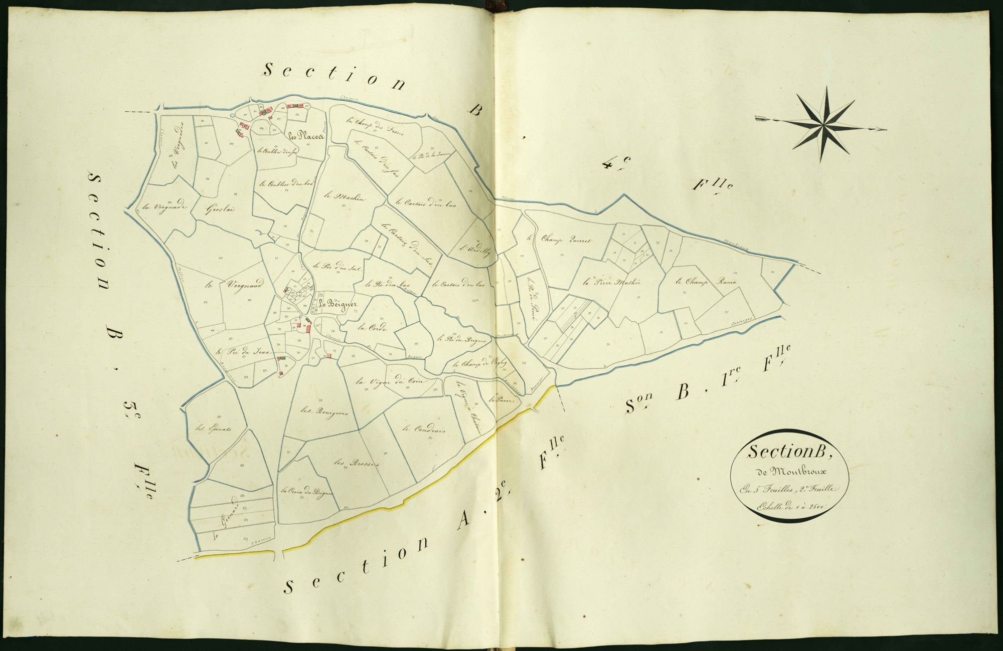 Roussines - Section B2, dite de Montbroux.