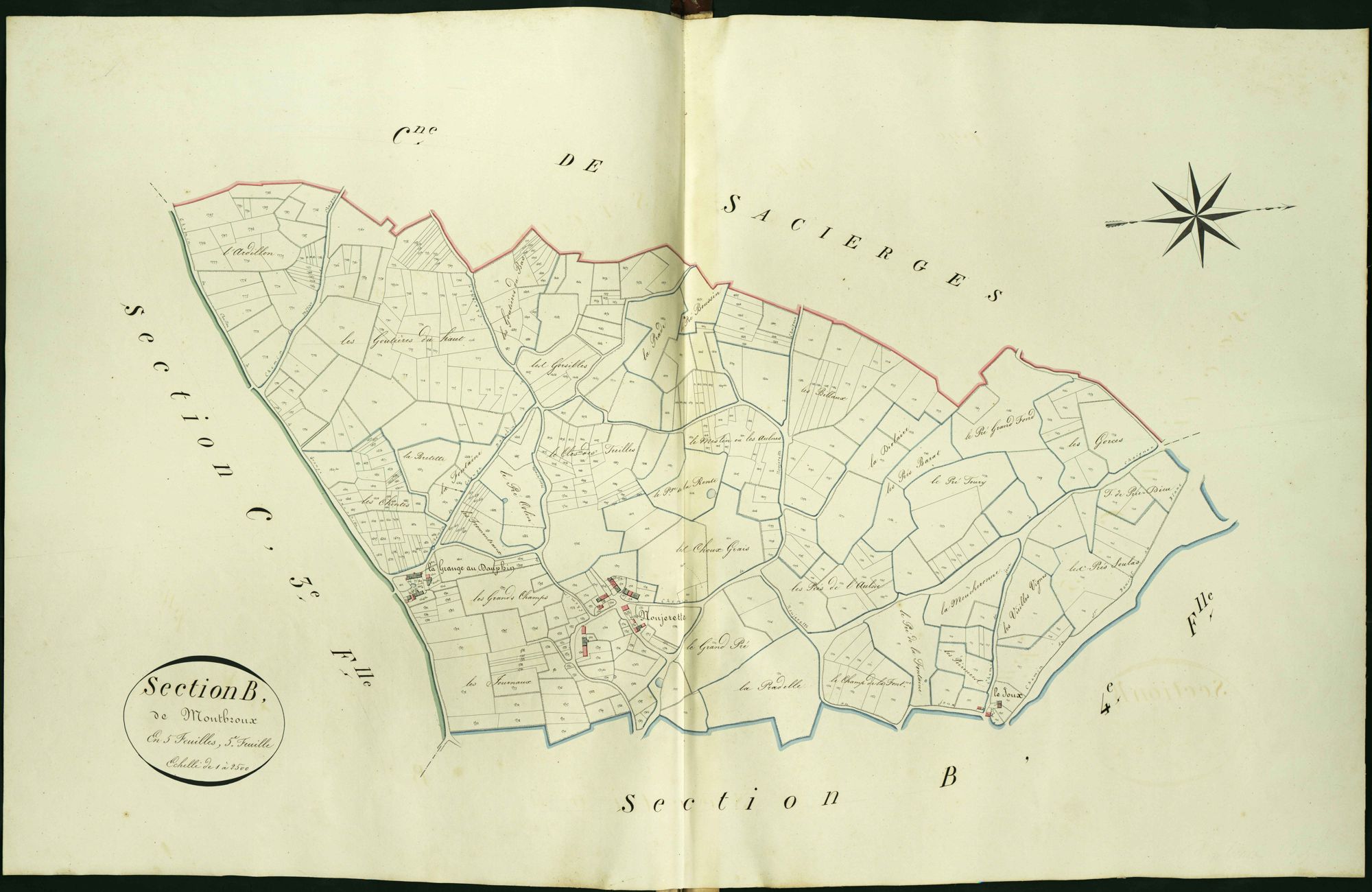 Roussines - Section B5, dite de Montbroux.