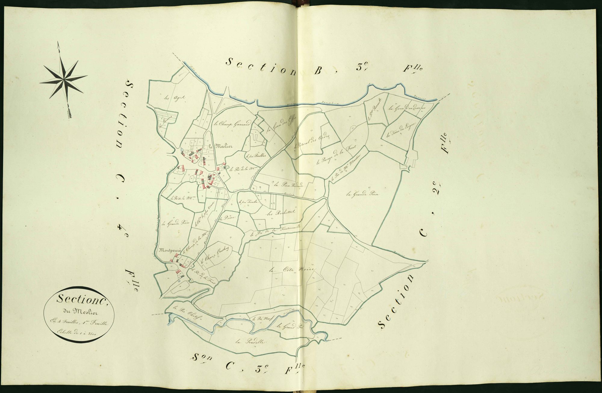 Roussines - Section C1, dite du Meslier.