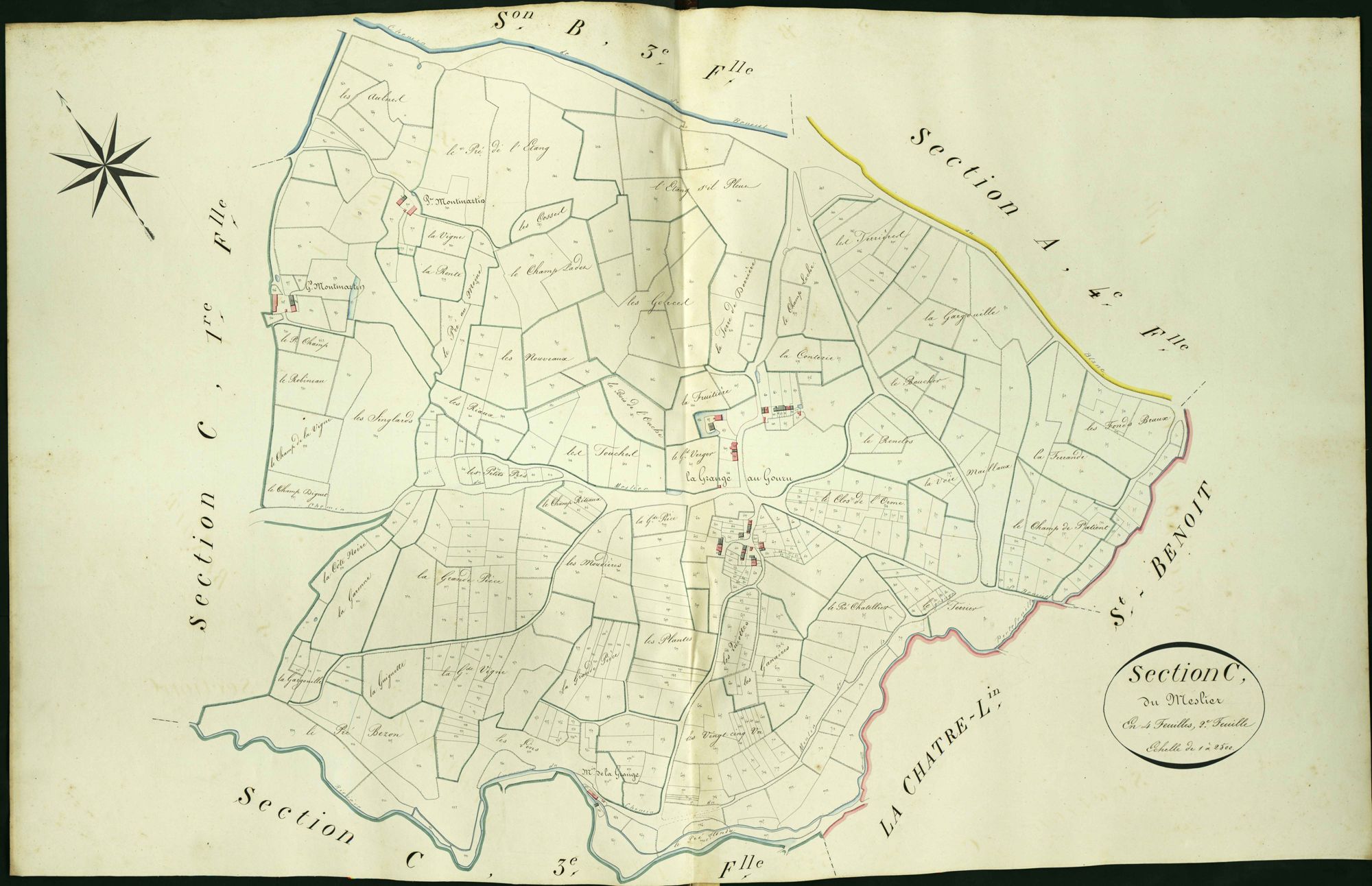 Roussines - Section C2, dite du Meslier.