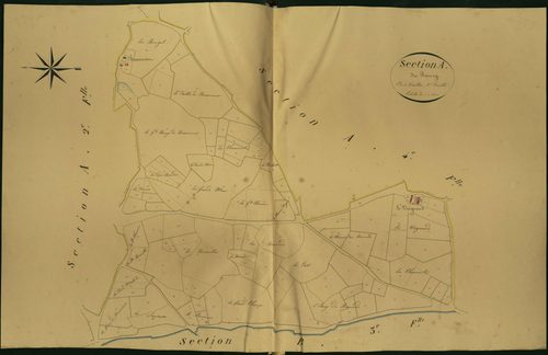 Roussines - Section A3, dite du Bourg.