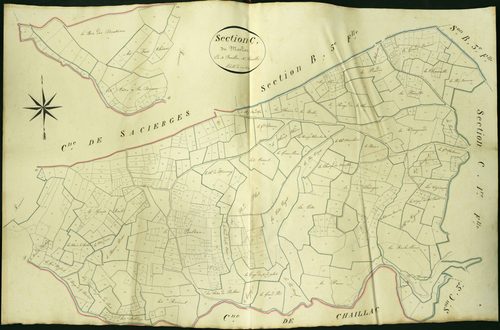 Roussines - Section C4, dite du Meslier.