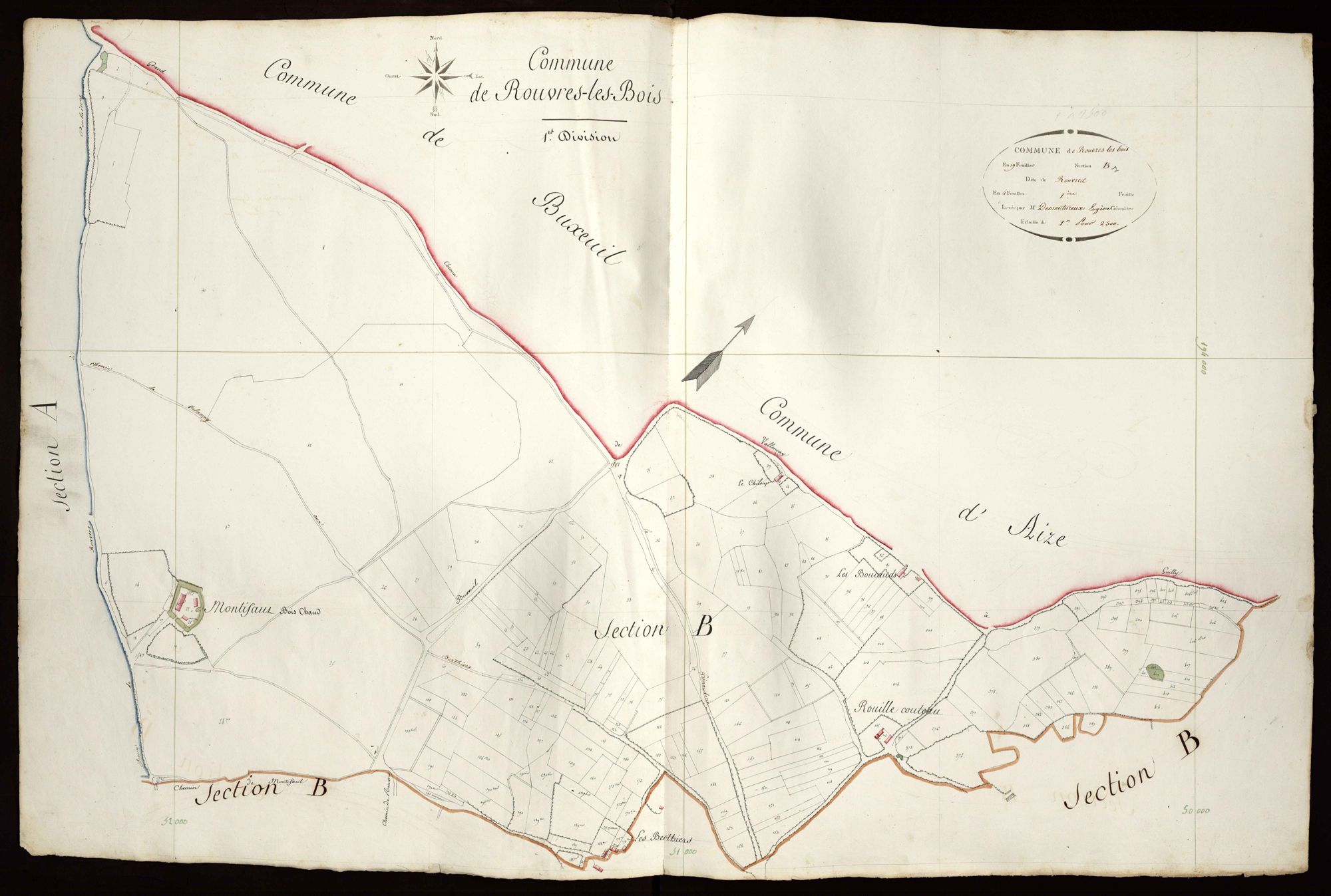 Rouvres-les-Bois - Section B1, dite de Rouvres.