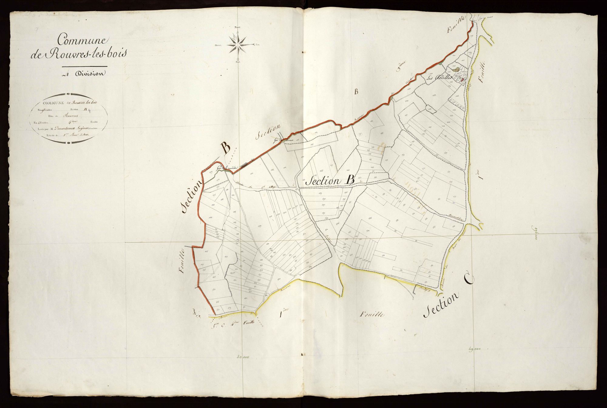 Rouvres-les-Bois - Section B4, dite de Rouvres.