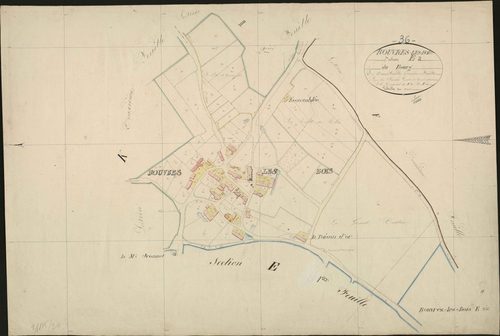 Rouvres-les-Bois - Section E2, dite du Bourg.