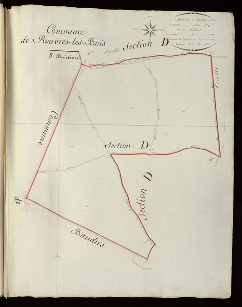 Rouvres-les-Bois - Section D5, dite de Villours.