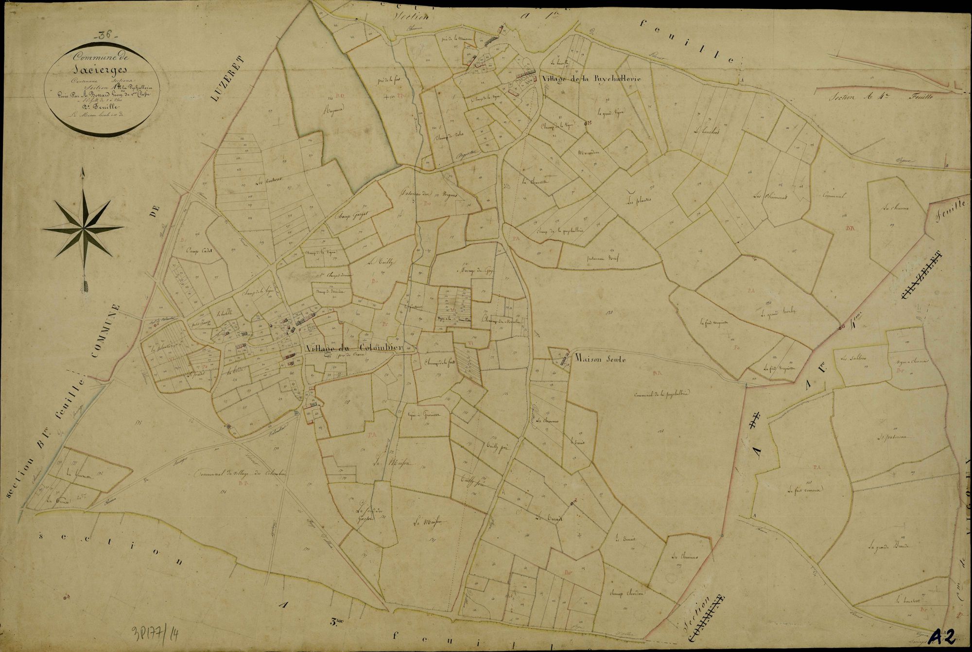 Sacierges-Saint-Martin - Section A2, dite de la Puychallerie.