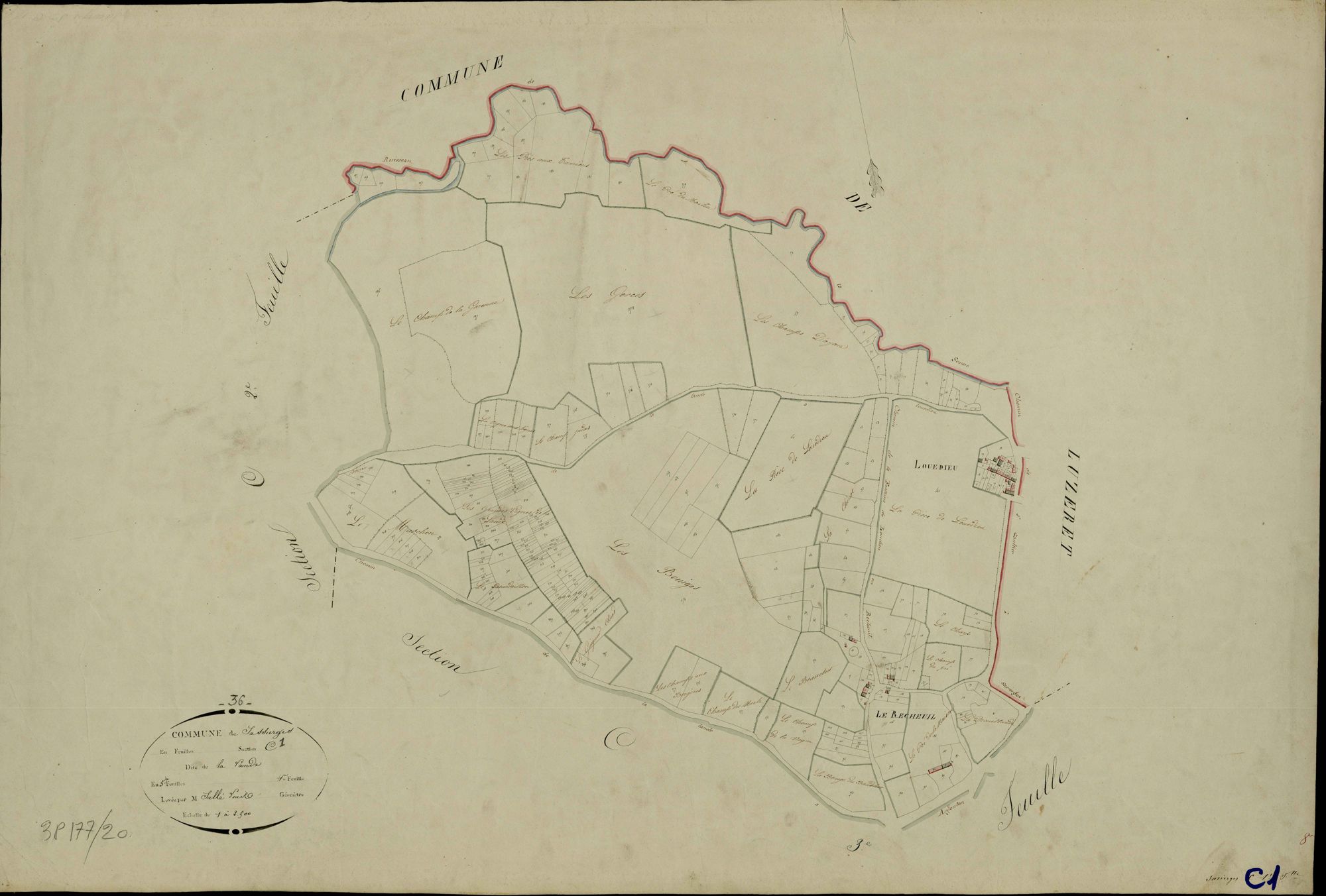 Sacierges-Saint-Martin - Section C1, dite de la Lande.